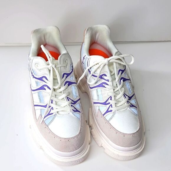 both - GAO EVA RUNNER-WHITE/BEGIE Size 10 - Picture 2 of 12